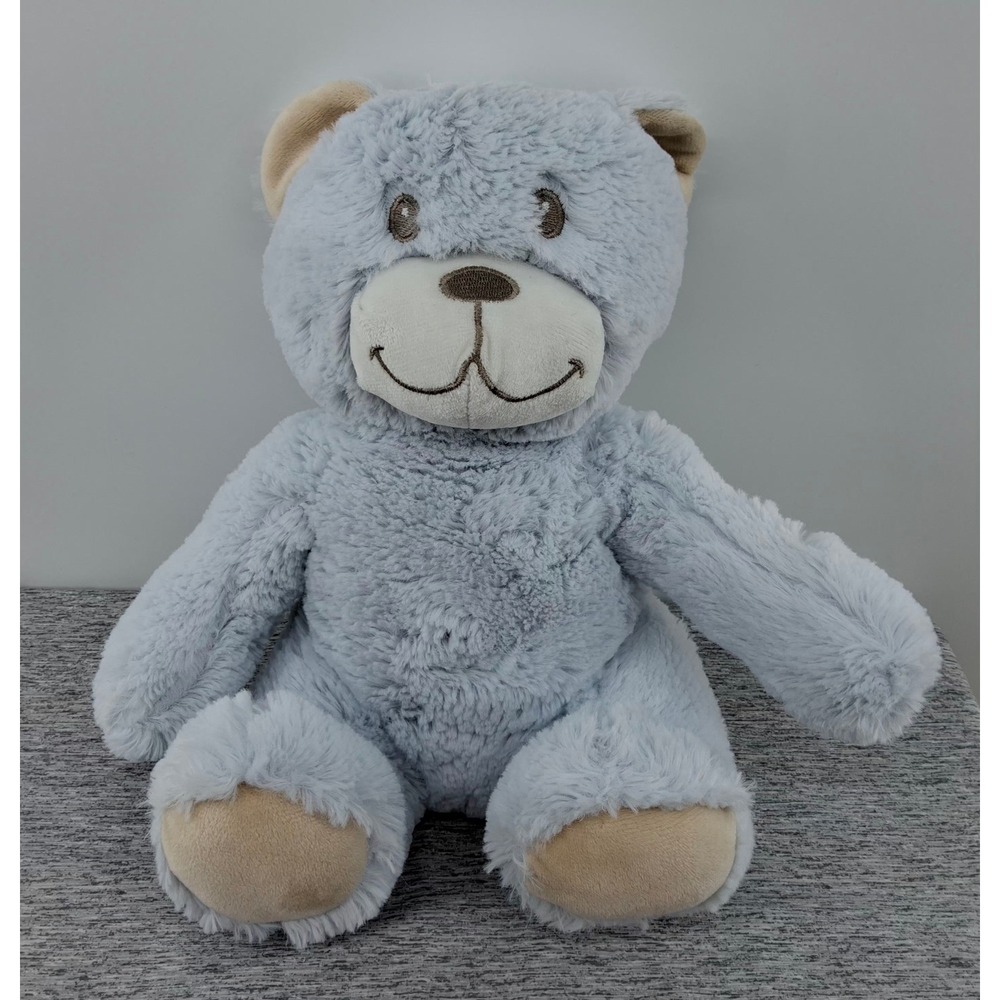 Silver One Light Pale Blue Teddy Bear 12" Plush Stuffed Animal Baby Toy Soft